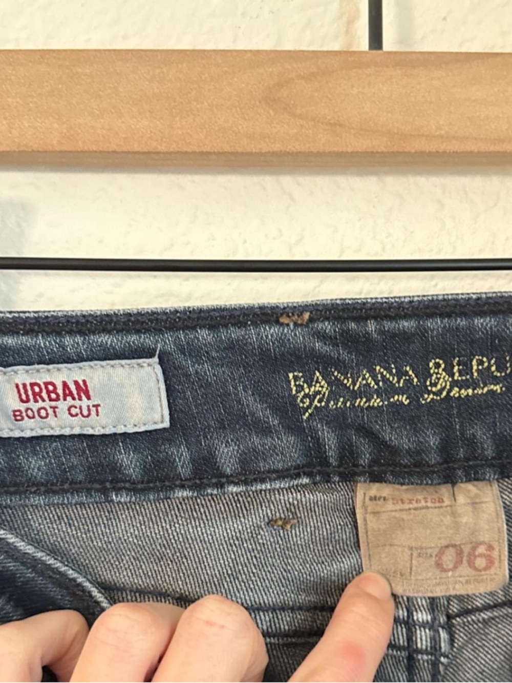 Y2K Banana Republic True Low Rise Urban Bootcut Jeans Downtown Grunge Chic - Picture 6 of 8